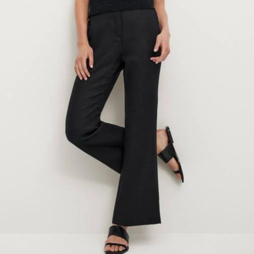 MASSIMO DUTTI Linen Flare Pants
